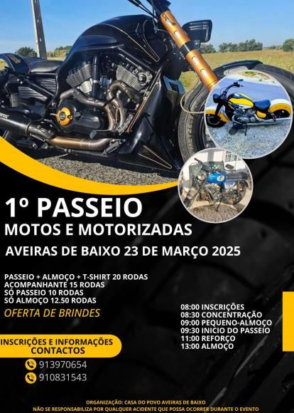 1º Passeio Motos e Motorizadas